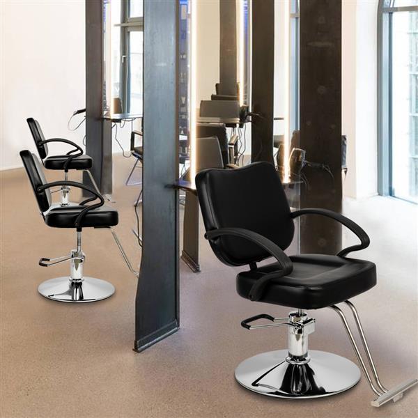 HC106 Woman Barber Chair Hairdressing Chair Black