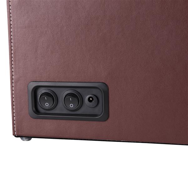 Brown Leather Watch Winder Storage Auto Display Case Box 4 6 Automatic Rotation
