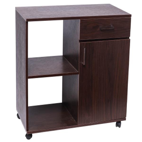 Mobile Printer Stand with Storage Office Cabinet, Wooden Under Desk Cabinet Storage Drawers Home Office Furniture Storage Cabinet