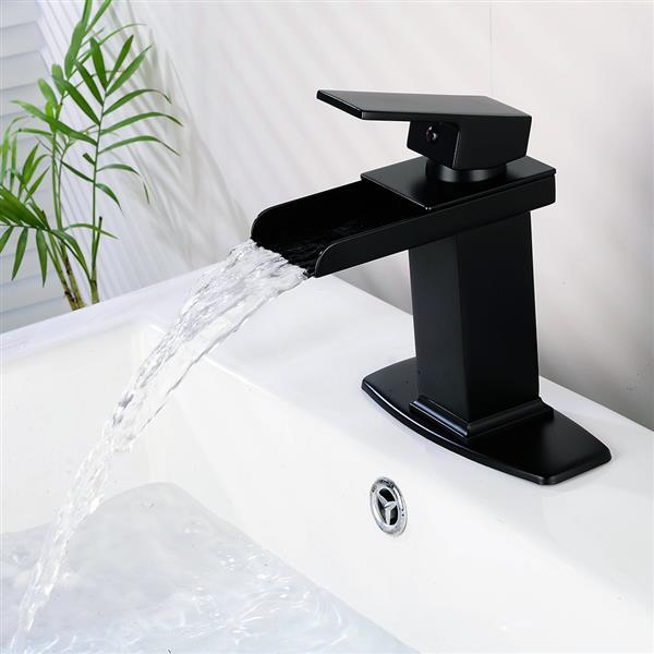 Bathroom Basin Faucet Waterfall Spout Sink Mixer Tap Oil Rubbed Bronze