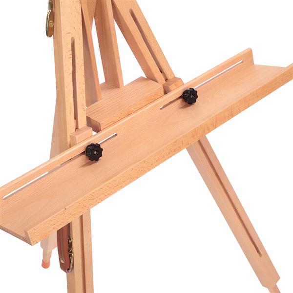 W07E Imported Beech Large Triangle Easel Display Stand