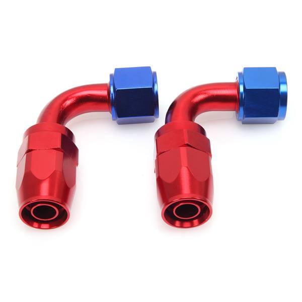 10AN 20-Foot Universal Silver Fuel Pipe   10 Red and Blue Connectors