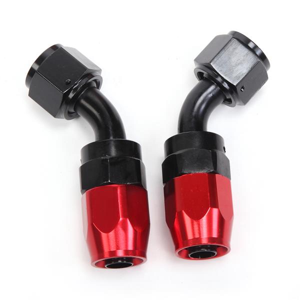 8AN 20-Foot Universal Black Fuel Pipe   10 Red and Black Connectors