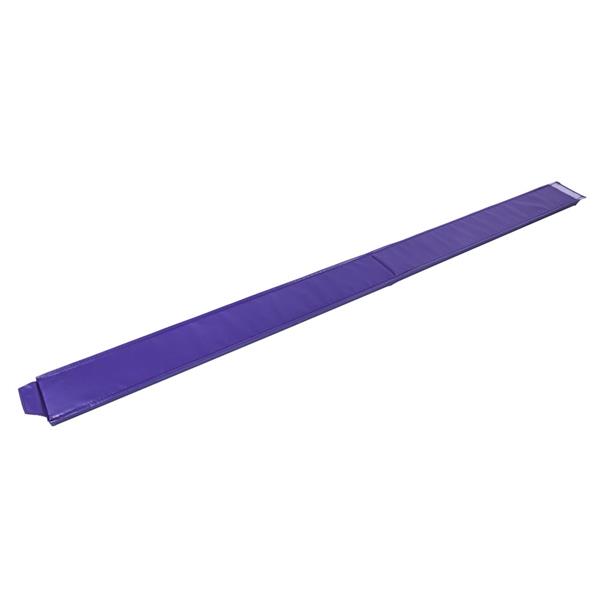 8 Feet Young Gymnasts Cheerleaders Training Folding Balance Beam Purple Plain Flannelette & Purple PVC