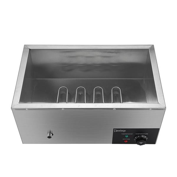 XTC1P-1/3 110V 600W 6.9QT/6.5L 3 Cells Bain Marie Food Warmer