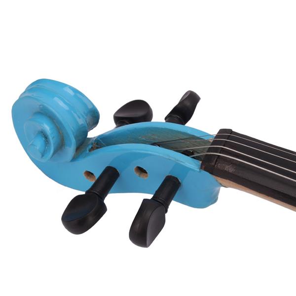 4/4 Acoustic Violin   Case   Bow   Rosin Sky Blue