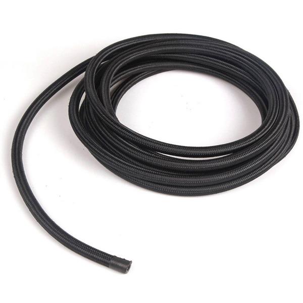12AN 10ft Universal Stainless Steel Nylon Braided Fuel Hose Black