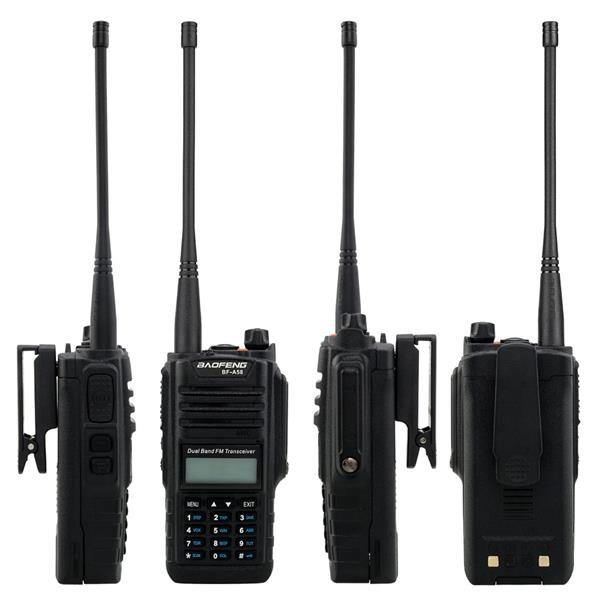 BF-A58 LCD 5W 136MHz-174MHz/400-520MHz Dual Band Walkie Talkie Black(Do Not Sell on Amazon)