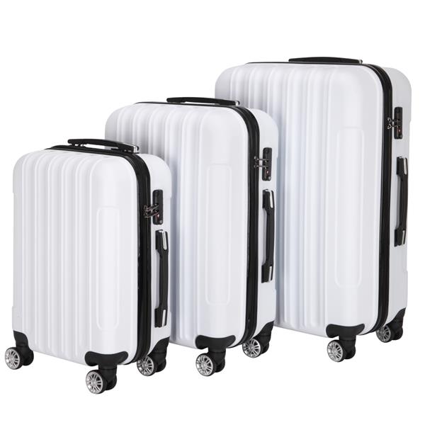 3-in-1 Multifunctional Large Capacity Traveling Storage Suitcase White