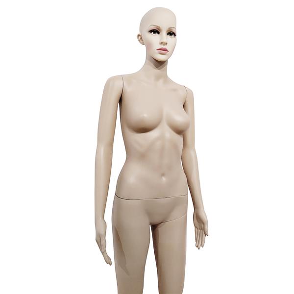 K4 Male Curved Right Arm Straight Foot Body Model Mannequin Skin Color 