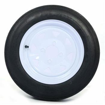 One tire 4.8-12-4PR-4LUG P811 White RIM