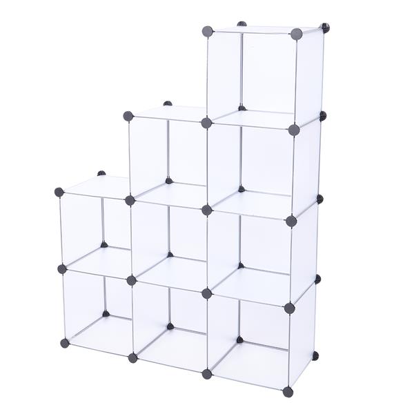 Cube Storage 9-Cube Closet Organizer Storage Shelves Cubes Organizer DIY Closet Cabinet white