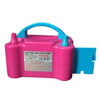 600W 110V Portable Electric Balloon Pump (UK Standard) Rose Red & Blue
