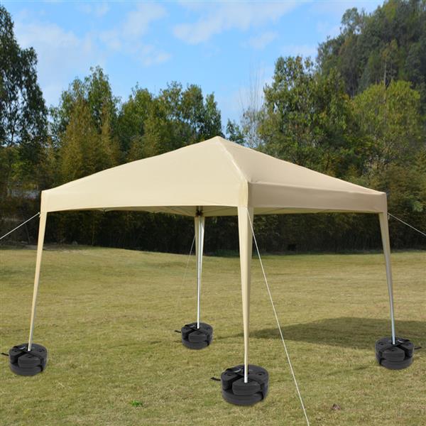 6pcs Tent Shade Canopy Water Fillable Weight Plates Black