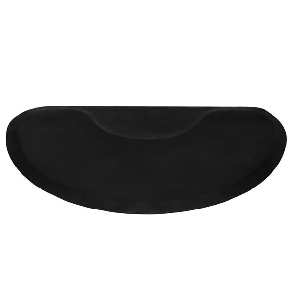 2pcs 3′x 5′x 1/2" Beauty Salon Semicircle Anti-fatigue Salon Mat Black