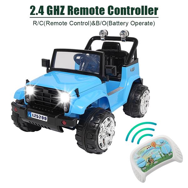LZ-5299  Dual Drive Battery 12V7Ah * 1 with 2.4G Remote Control Blue