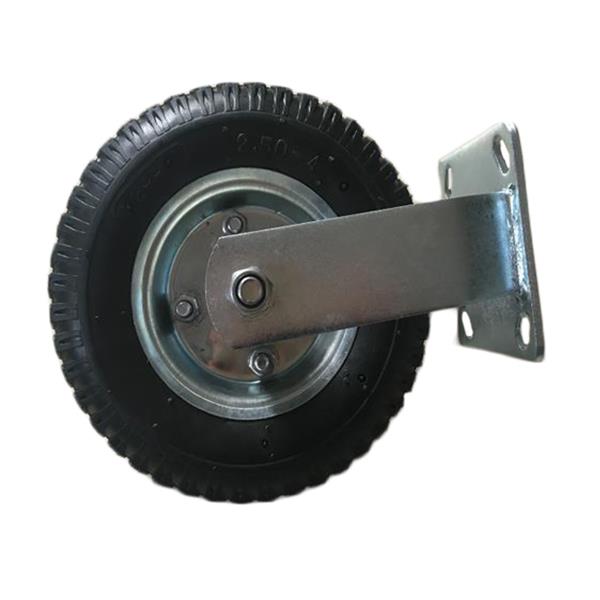 4pcs 8" Pneumatic Tool Car Rubber Wheels Black