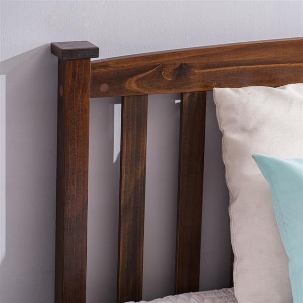 PWB-044 Cap Vertical Strip Bed Walnut Queen