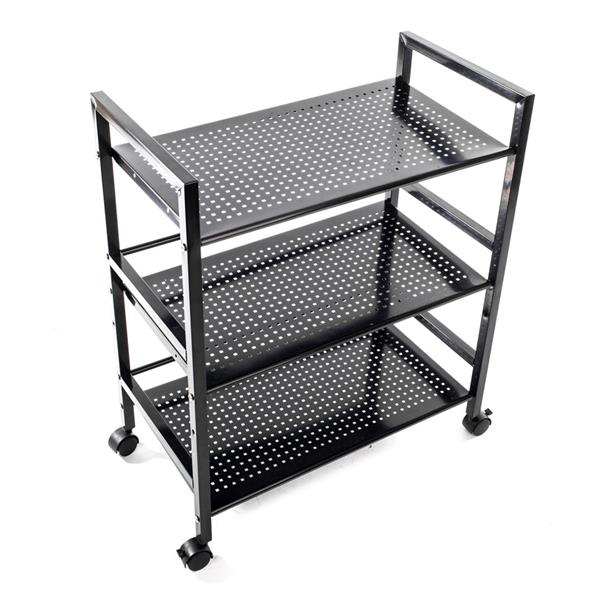 Widen 3 Tiers Multi-functional Storage Cart Black