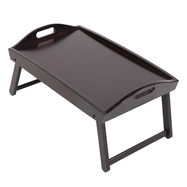 Foldable Curved Breakfast Tray Brown