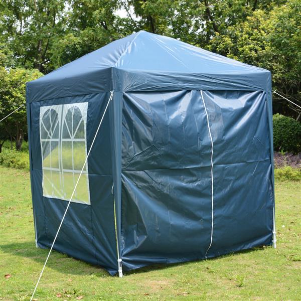 2 x 2m Two Doors & Two Windows Practical Waterproof Right-Angle Folding Tent Blue