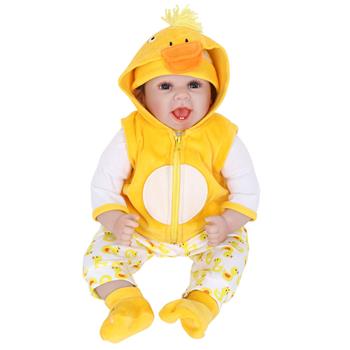 Cloth Body Simulation Doll: 22 Inches Yellow Duckling Costume
