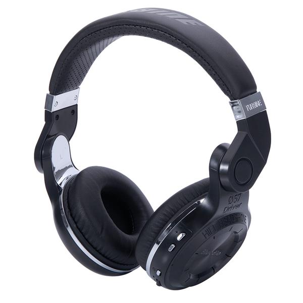 Bluedio T2 Head-mounted Handsfree Wireless Bluetooth Stereo Headphone Black 