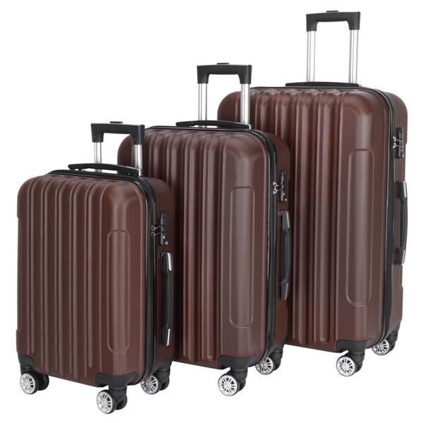 3-in-1 Multifunctional Large Capacity Traveling Storage Suitcase Brown