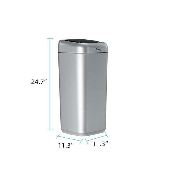 35L Smart Motion Sensor Automatic Trash Can Waste Bin Silver