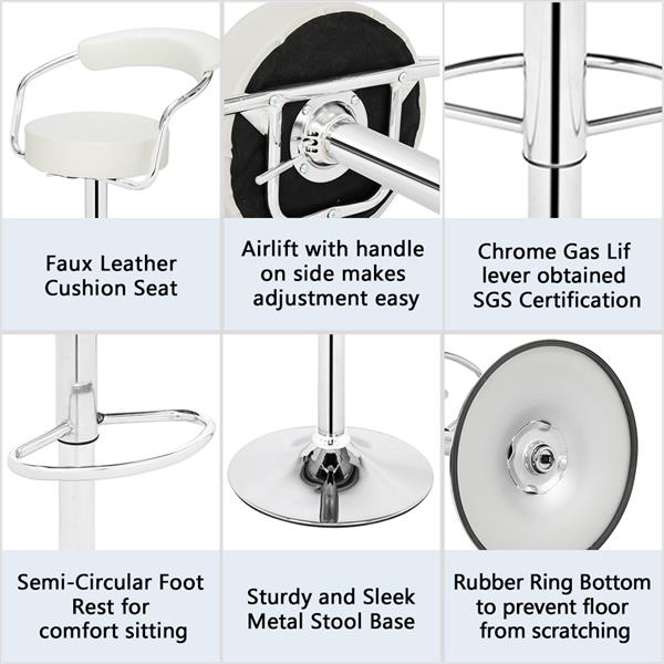 SSJ-105 High-grade Round Back Cushion BlackBar White