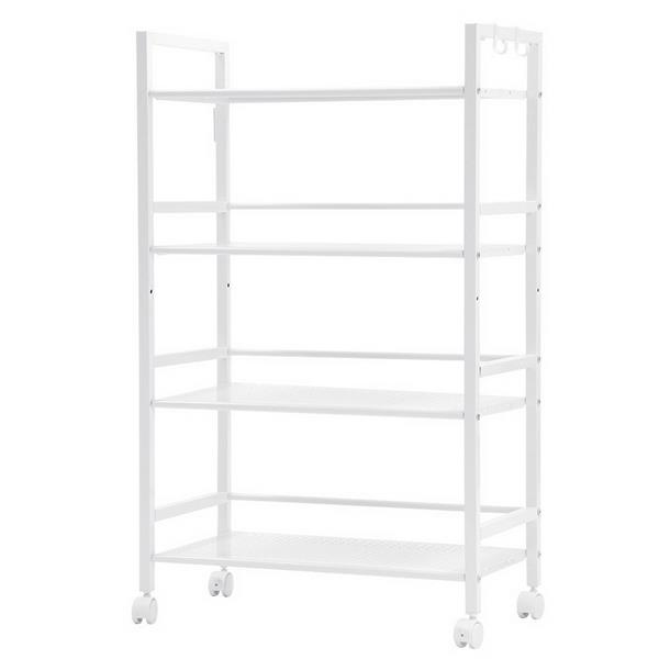 Widen 4 Tiers Multi-functional Storage Cart Ivory White