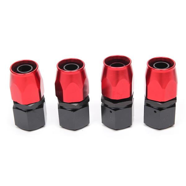 10AN 20-Foot Universal Black Fuel Pipe   10 Red and Black Connectors