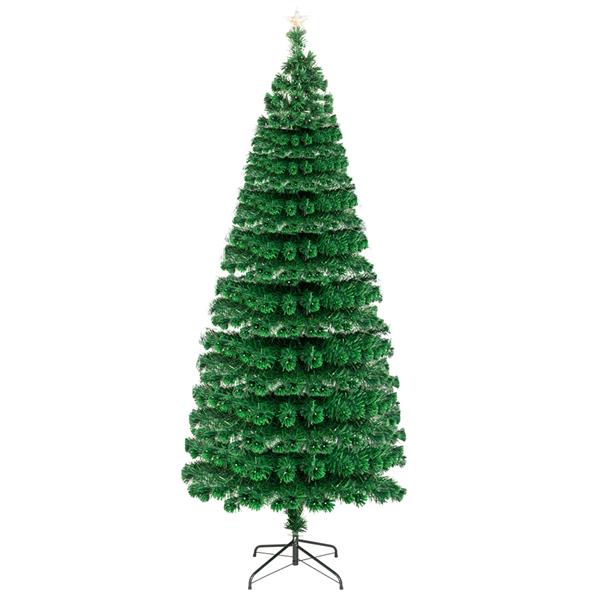 7.5FT Fiber Optic Christmas Tree with 260 LED Lamps & 260 Branches