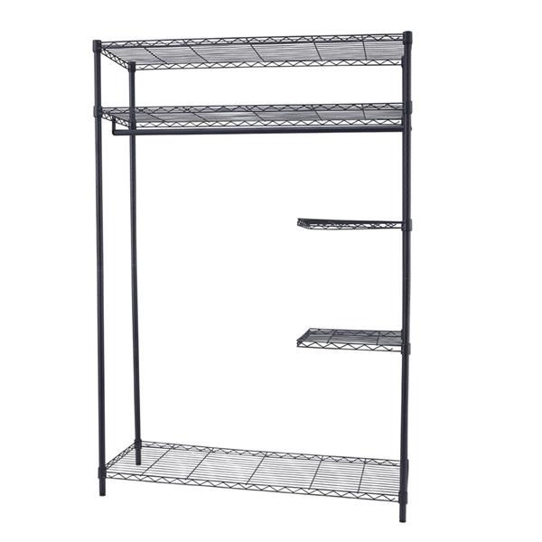 Heavy-Duty Wire Shelving Garment Rack