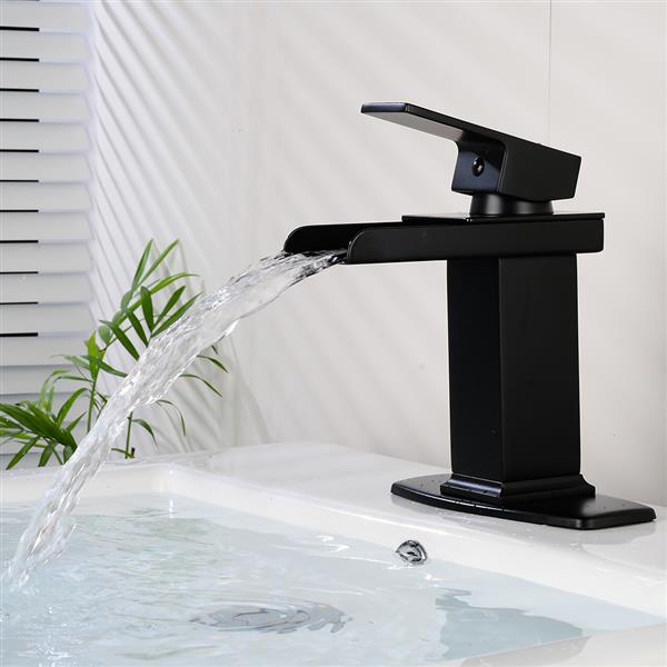 Bathroom Basin Faucet Waterfall Spout Sink Mixer Tap Oil Rubbed Bronze