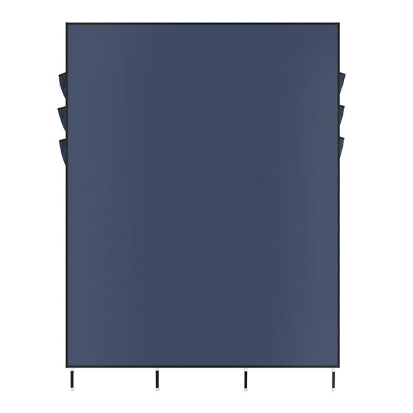 69" High-leg Non-woven Fabric Assembled Cloth Wardrobe Dark Blue