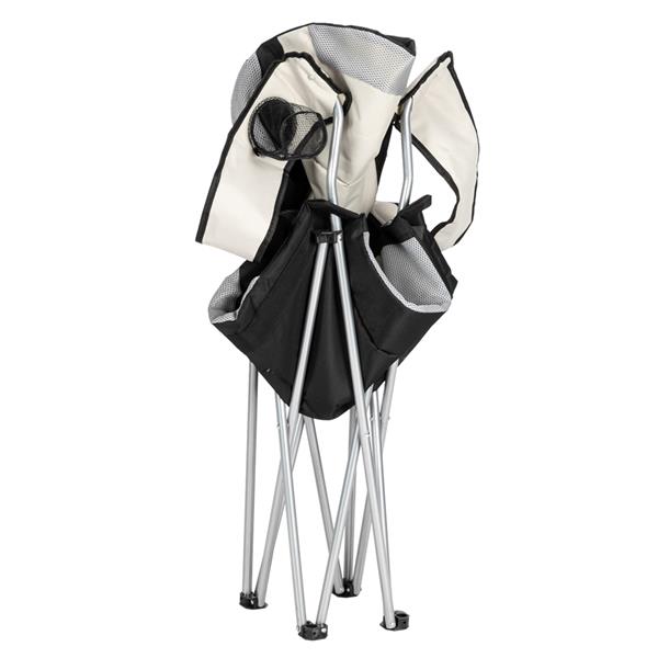 Medium Camping Chair Fishing Chair Folding Chair Black Gray