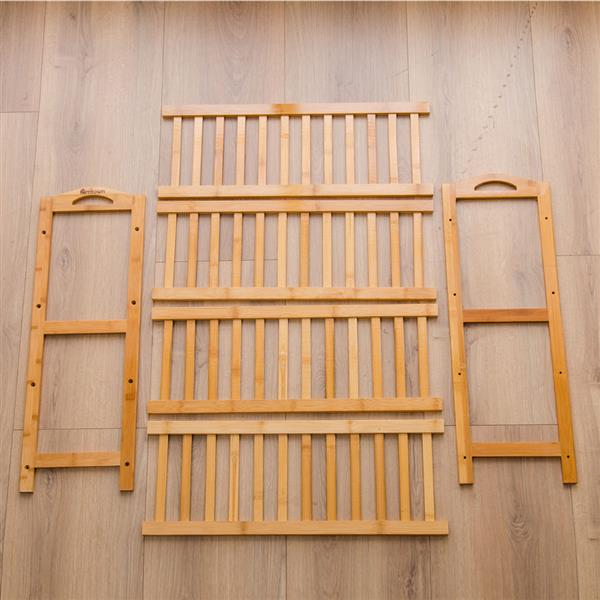 [80*40*178] cm Three-Layer Coat Rack (Flat) Wood Color