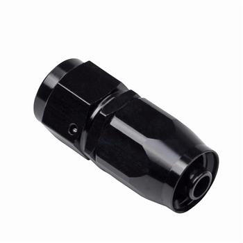 Universal AN-10 Straight Swivel Hose End Black