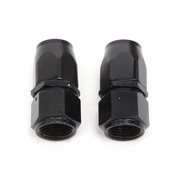 8AN 12-Foot Universal Black Fuel Hose   6 Black Connectors