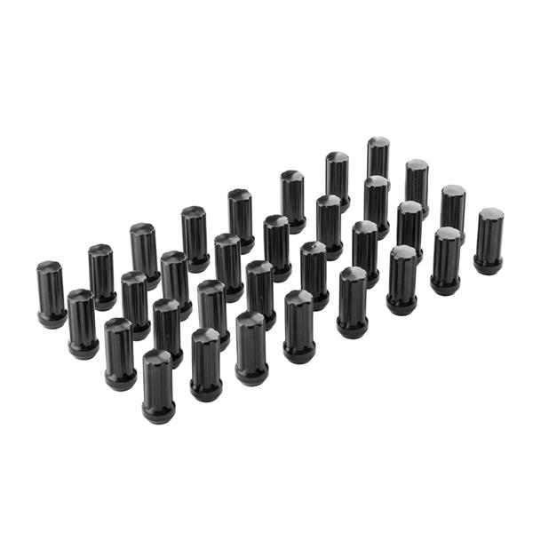 32pcs Spline Lug Nuts 14x2.0 for Ford F250 F350 Excursions Black