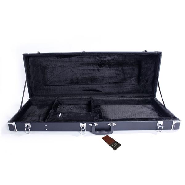 [Do Not Sell on Amazon]Glarry High Grade Electric Guitar Square Hard Case for GST GTL 170 SG and Burning fire Style Flat Black