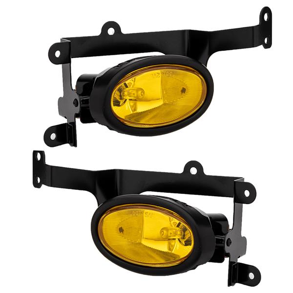 For 2006-2008 Honda Civic 2Dr Coupe Yellow Bumper Fog Lights Pair & Switch Kit