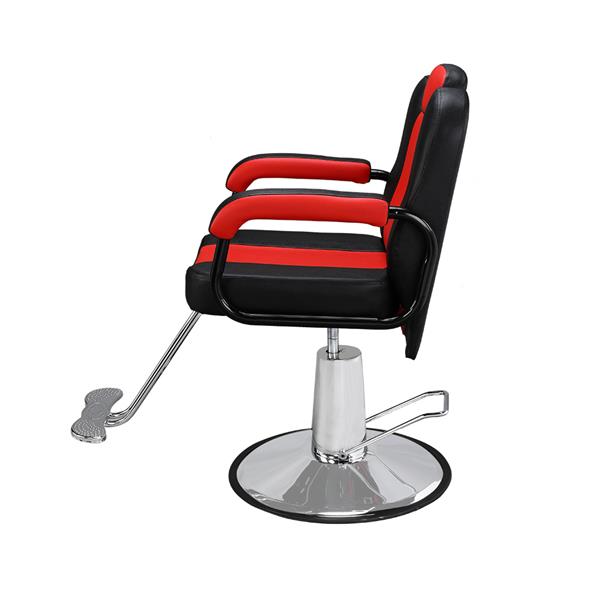 Barber Chair Black & Red