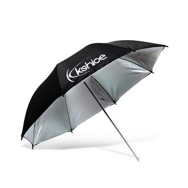 Kshioe 135W schwarz-silber Regenschirm Hintergrundhalterung   Faservlies Hintergrundvorhang Halterung Set