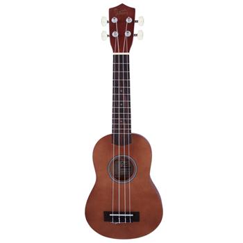 [Do Not Sell on Amazon]Glarry UK101 21\\" Pure Color Rosewood Fingerboard Basswood Soprano Ukulele with Bag Brown