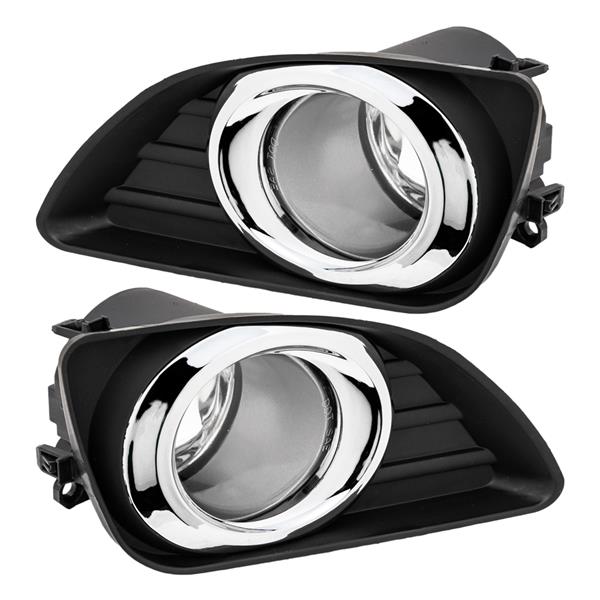 For 2010-2011 Toyota Camry Front Bumper Fog Lights Lamps&Switch Kit Clear