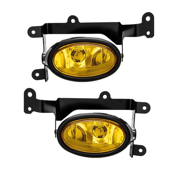 For 2006-2008 Honda Civic 2Dr Coupe Yellow Bumper Fog Lights Pair & Switch Kit