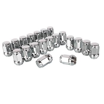 20 Bulge Acorn Lug Nuts 1/2\\"-20 Chrome For 03-08 Ford Crown Victoria