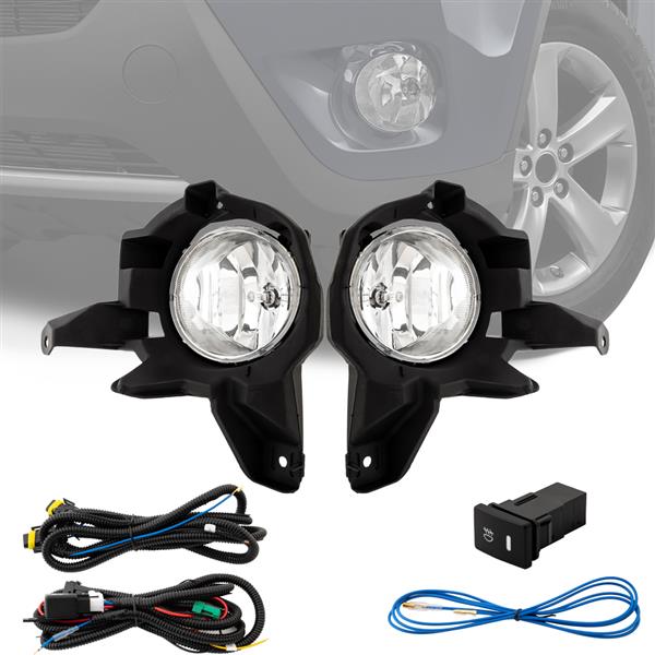 For 2013 2014 2015 Toyota RAV4 Bumper Fog Lights Pair&Switch Wiring Kit&Bracket